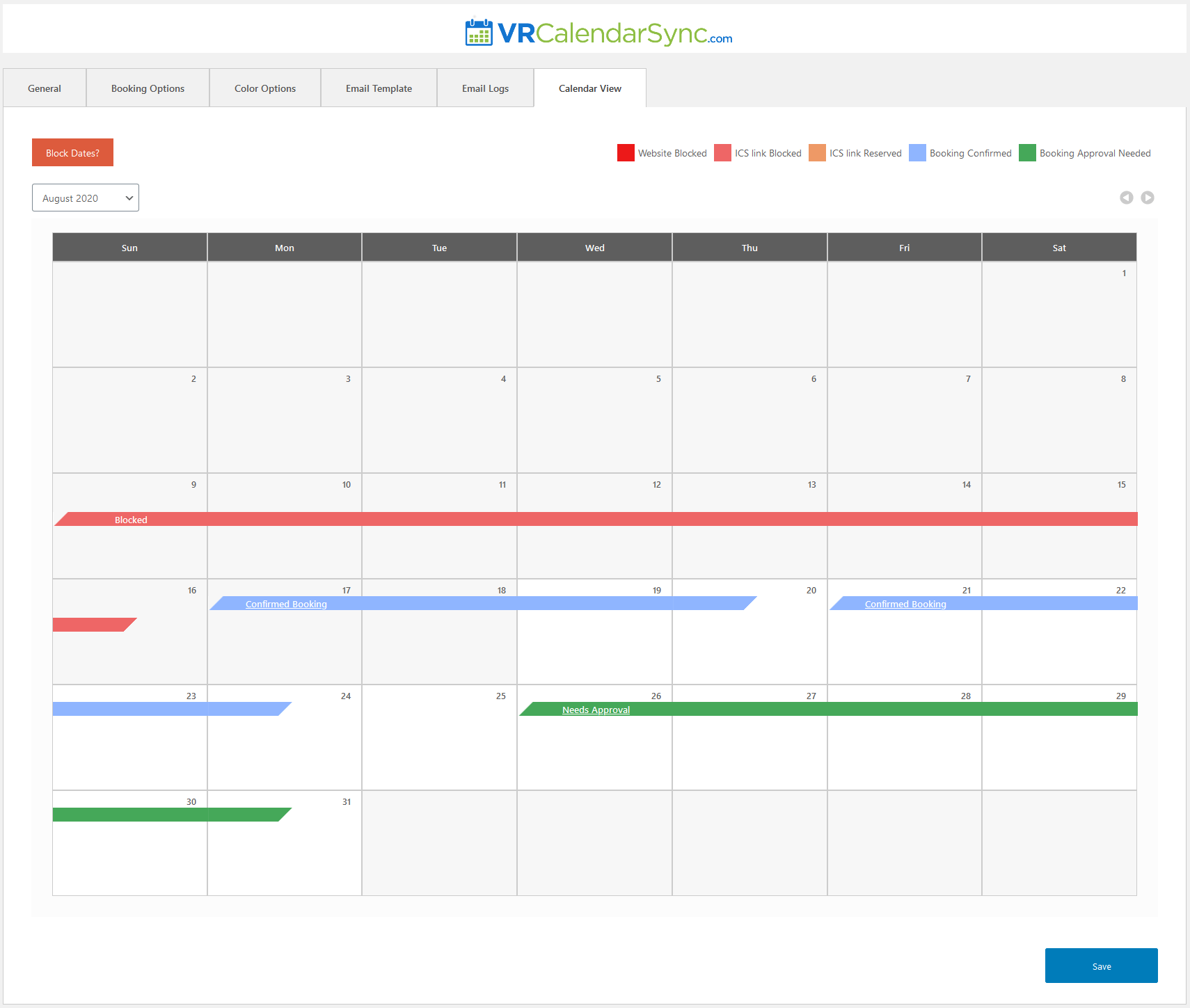 My Calendar new feature